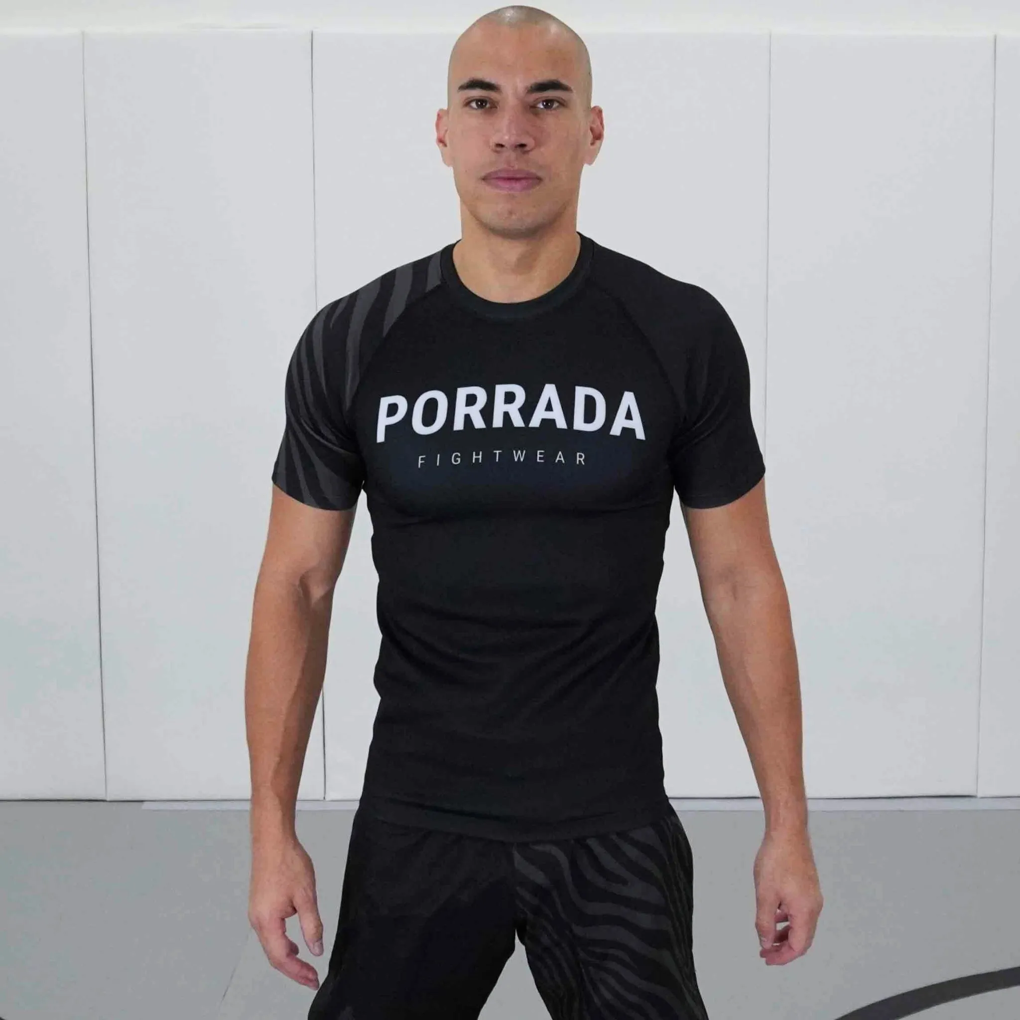 IBJJF BLACK RANKED RASH GUARD