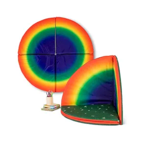 Indoor/Outdoor Folding Mat - Rainbow and Daisy