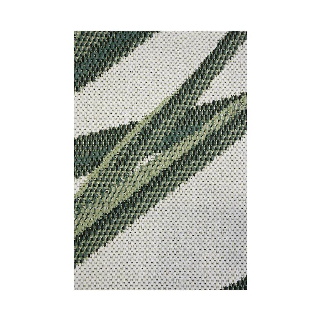 Indoor/Outdoor Rug - Hokitika Royal Palm Cream/Green - 160x230cm