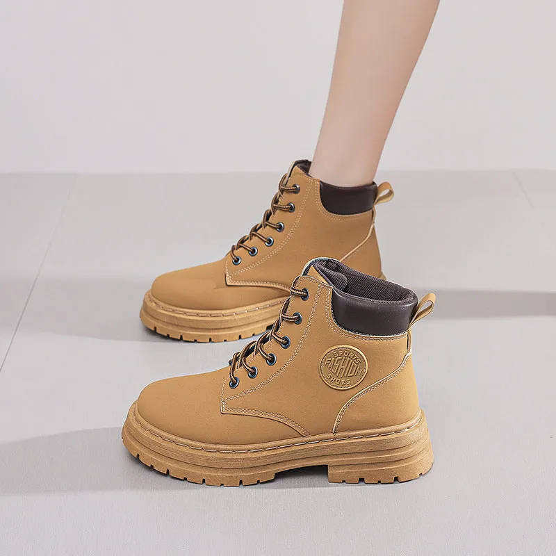 INSTOCK-High-top Martin boots for women