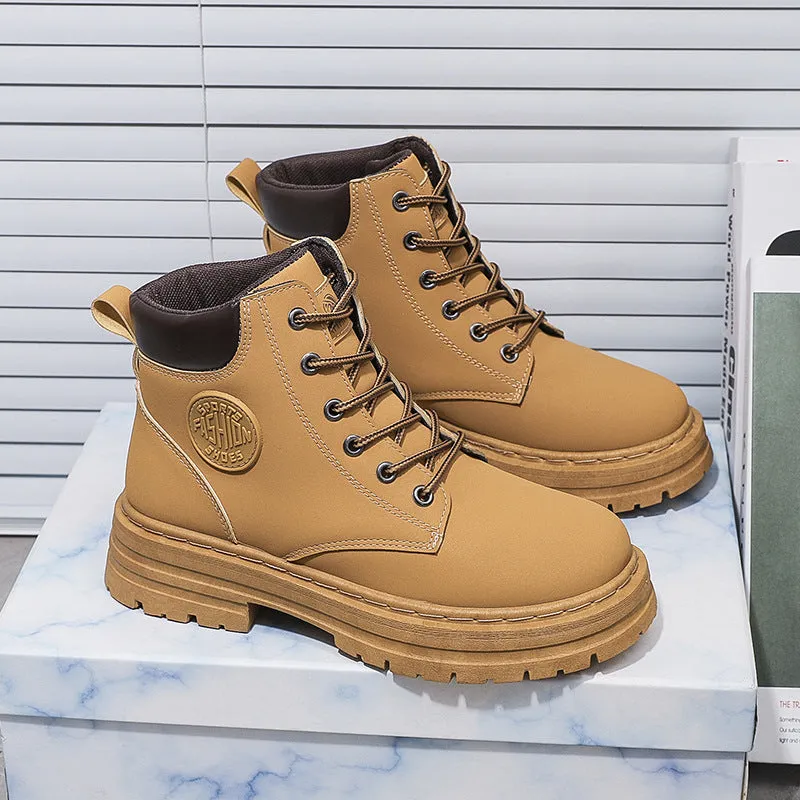 INSTOCK-High-top Martin boots for women