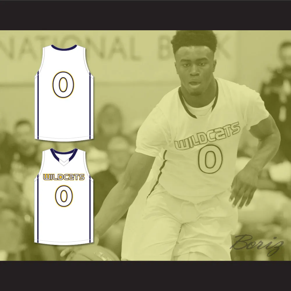 Jaylen Brown 4 Wheeler High School Wildcats White Basketball Jersey 1