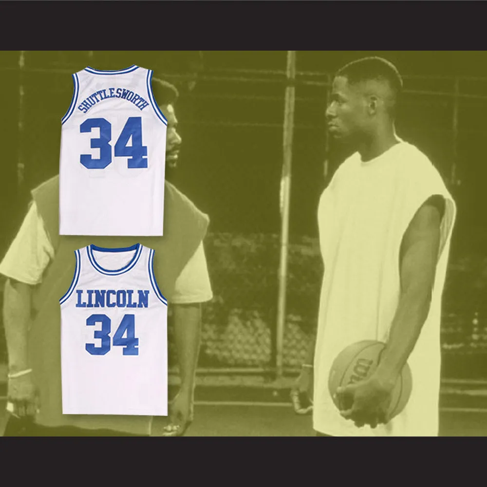Jesus Shuttlesworth 34 Lincoln High School White Basketball Jersey He Got Game