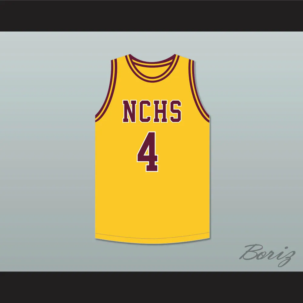 Joe Dumars 4 Natchitoches Central High School Chiefs Yellow Gold Basketball Jersey 2