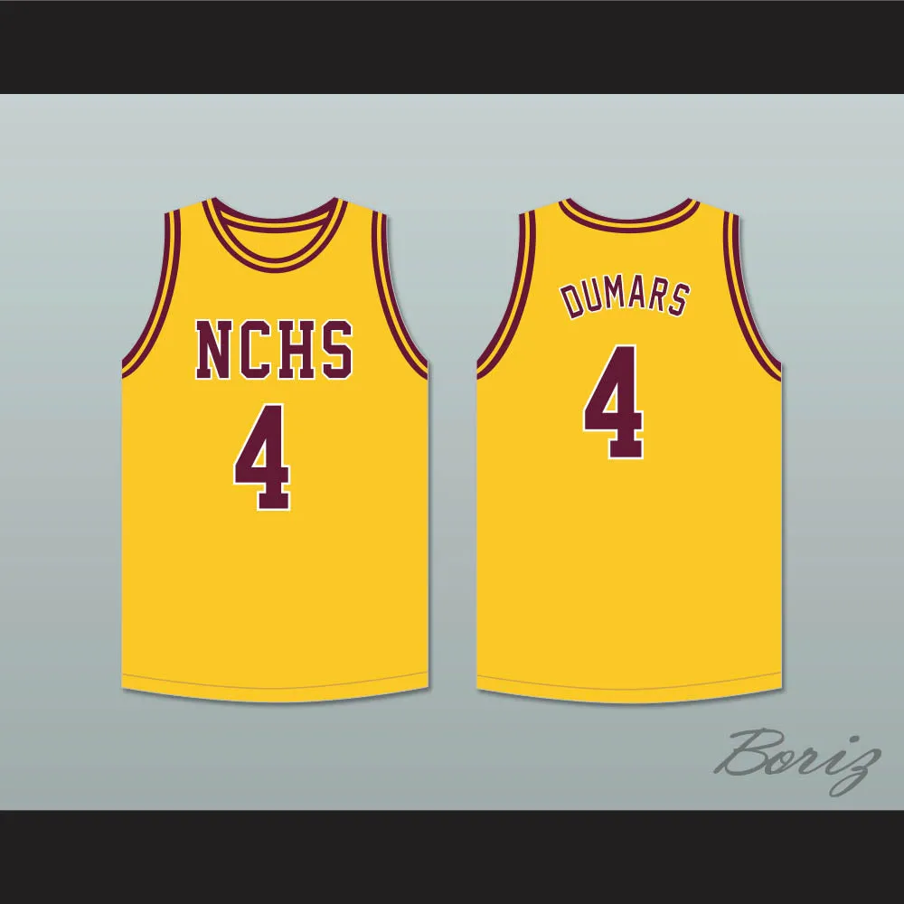 Joe Dumars 4 Natchitoches Central High School Chiefs Yellow Gold Basketball Jersey 2
