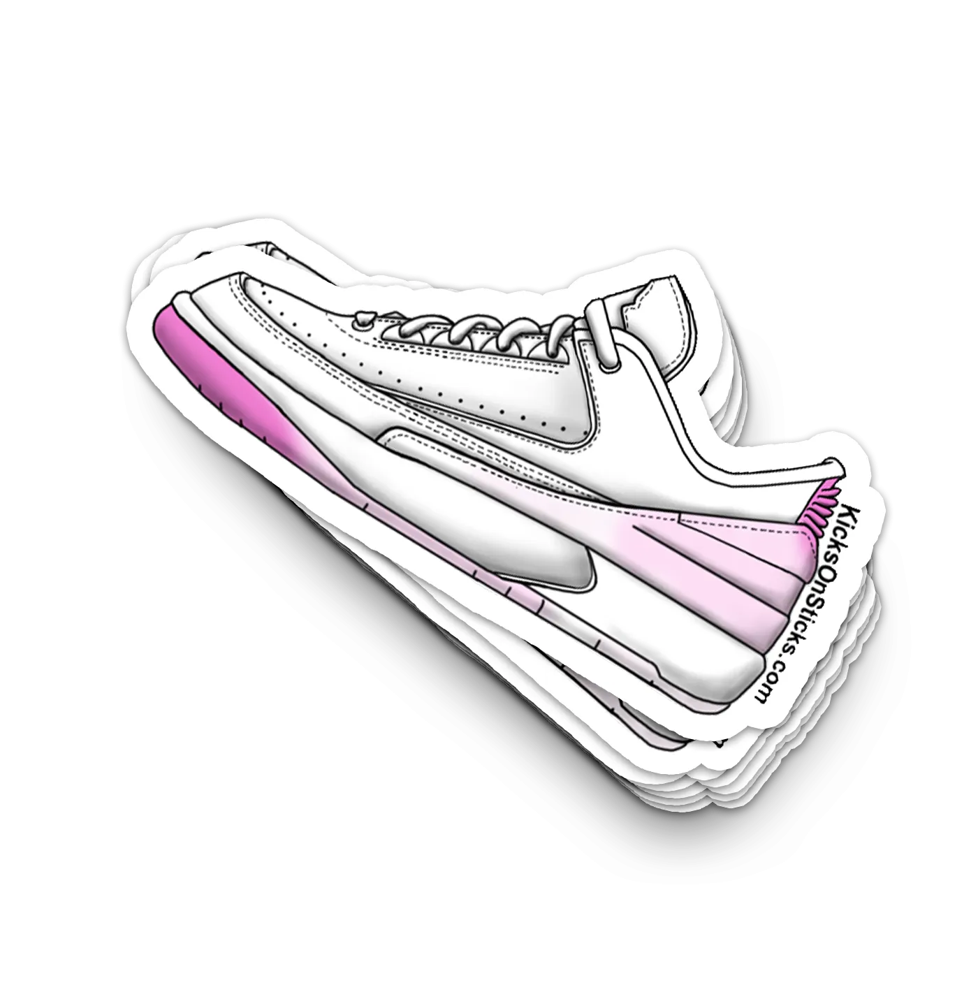 Jordan 2 Low "Cherry Blossom" Sneaker Sticker