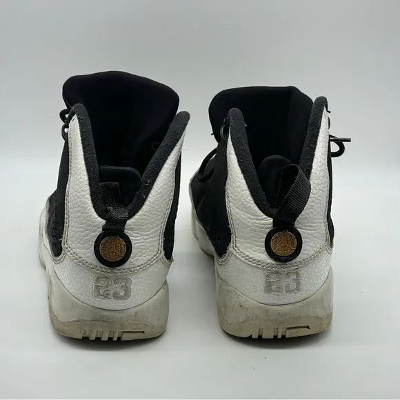 Jordan 9 Retro City of Flight Black &amp; White Sneakers