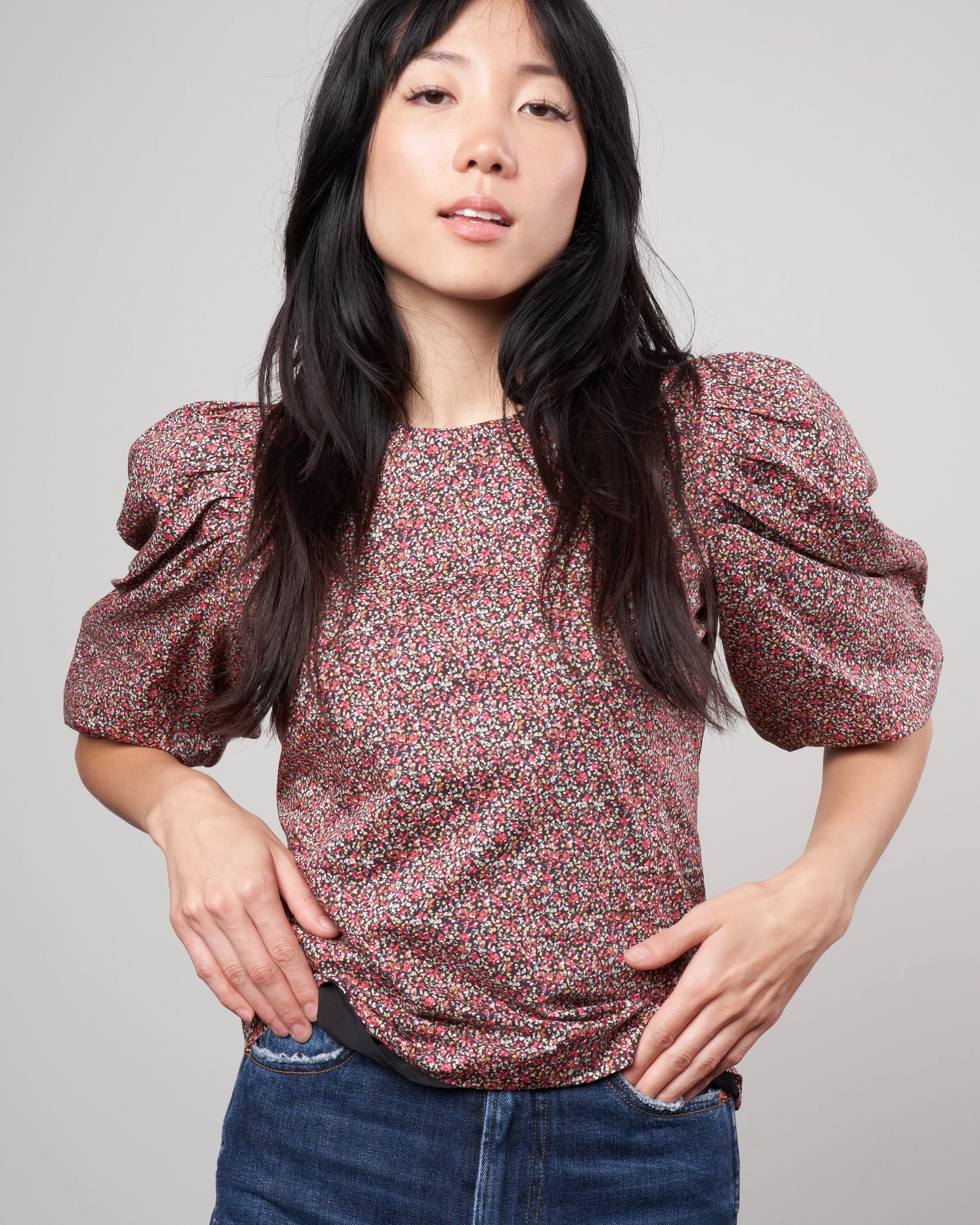 jordan blouse - red liberty