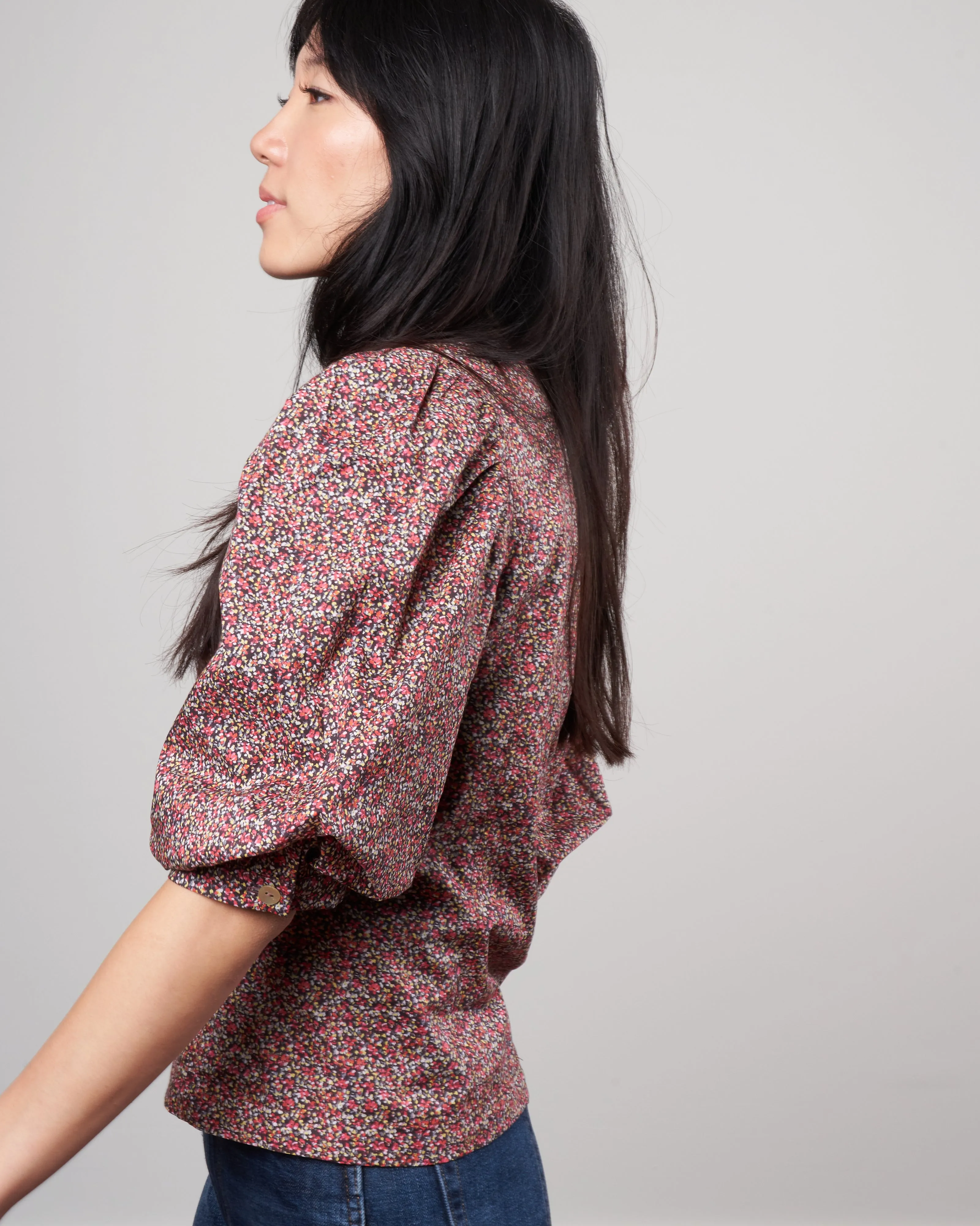 jordan blouse - red liberty