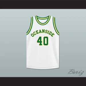 Junior Seau 40 Oceanside High School Pirates White Basketball Jersey