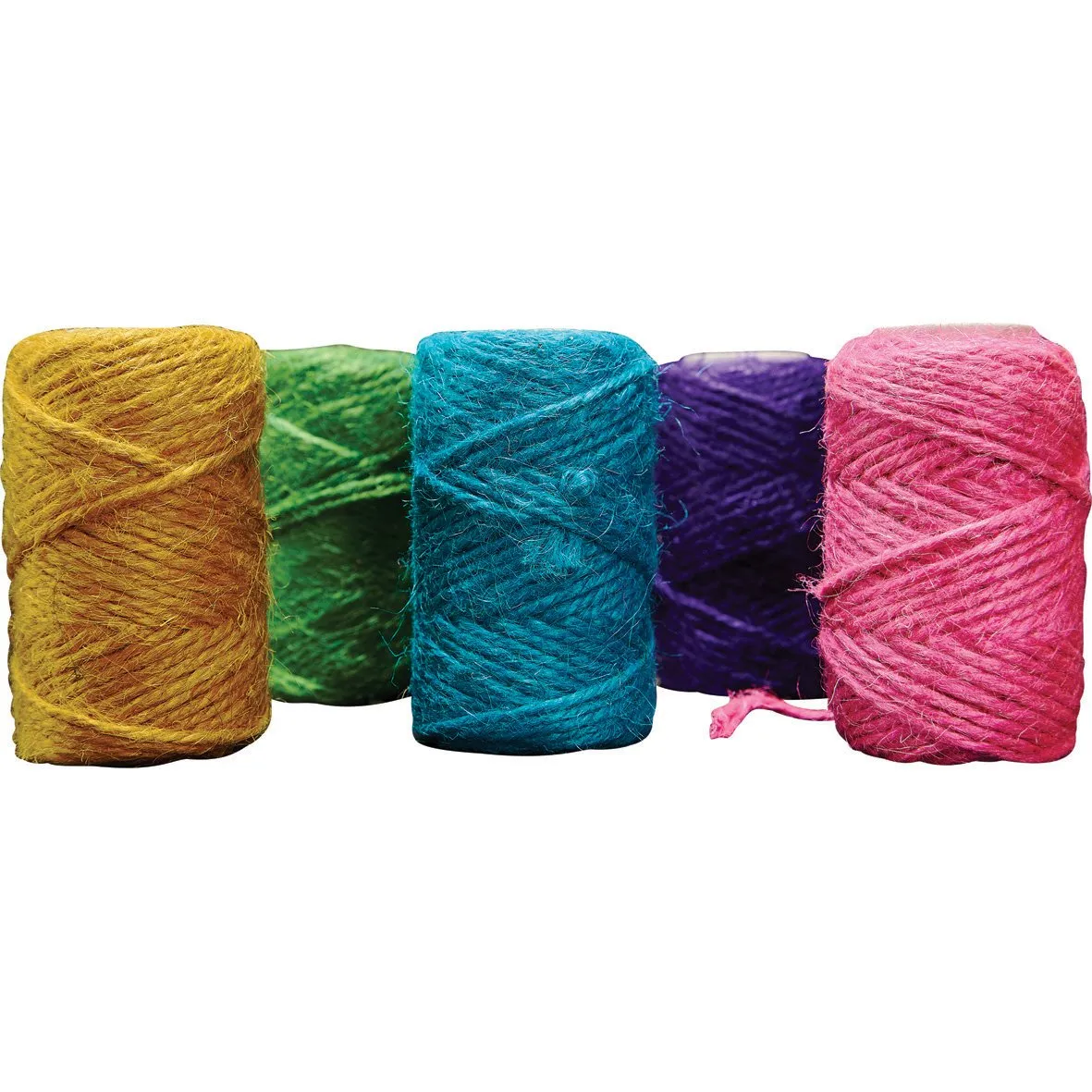 Jute Yarn (Assorted Colours) pk 5