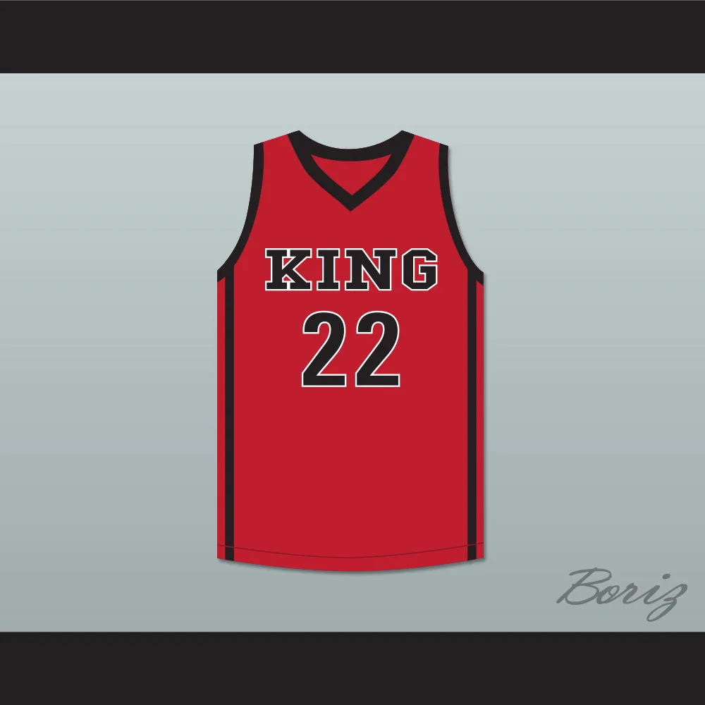 Kawhi Leonard 22 Martin Luther King High School Wolves Red Basketball Jersey 4