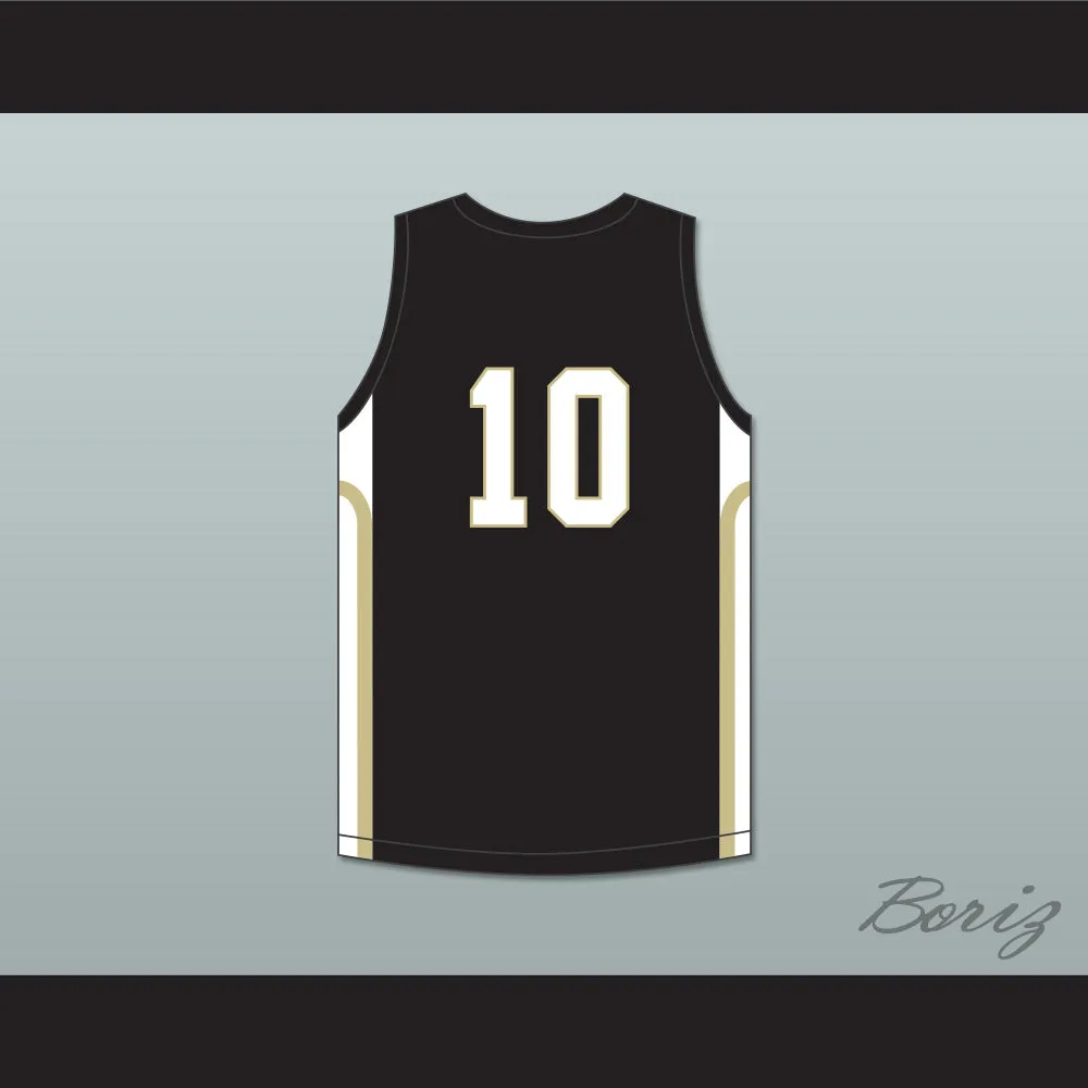 Kendall Brown 10 East Ridge High School Raptors Black Basketball Jersey 1