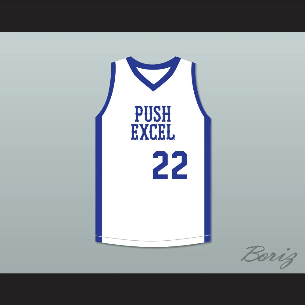 Kevin Willis 22 Push Excel Pro Basketball Classic White Basketball Jersey 1985 Charity Event