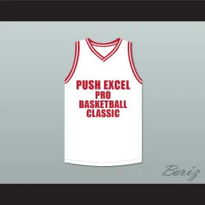 Kevin Willis 42 Push Excel Pro Basketball Classic White Basketball Jersey 1988 Charity Event