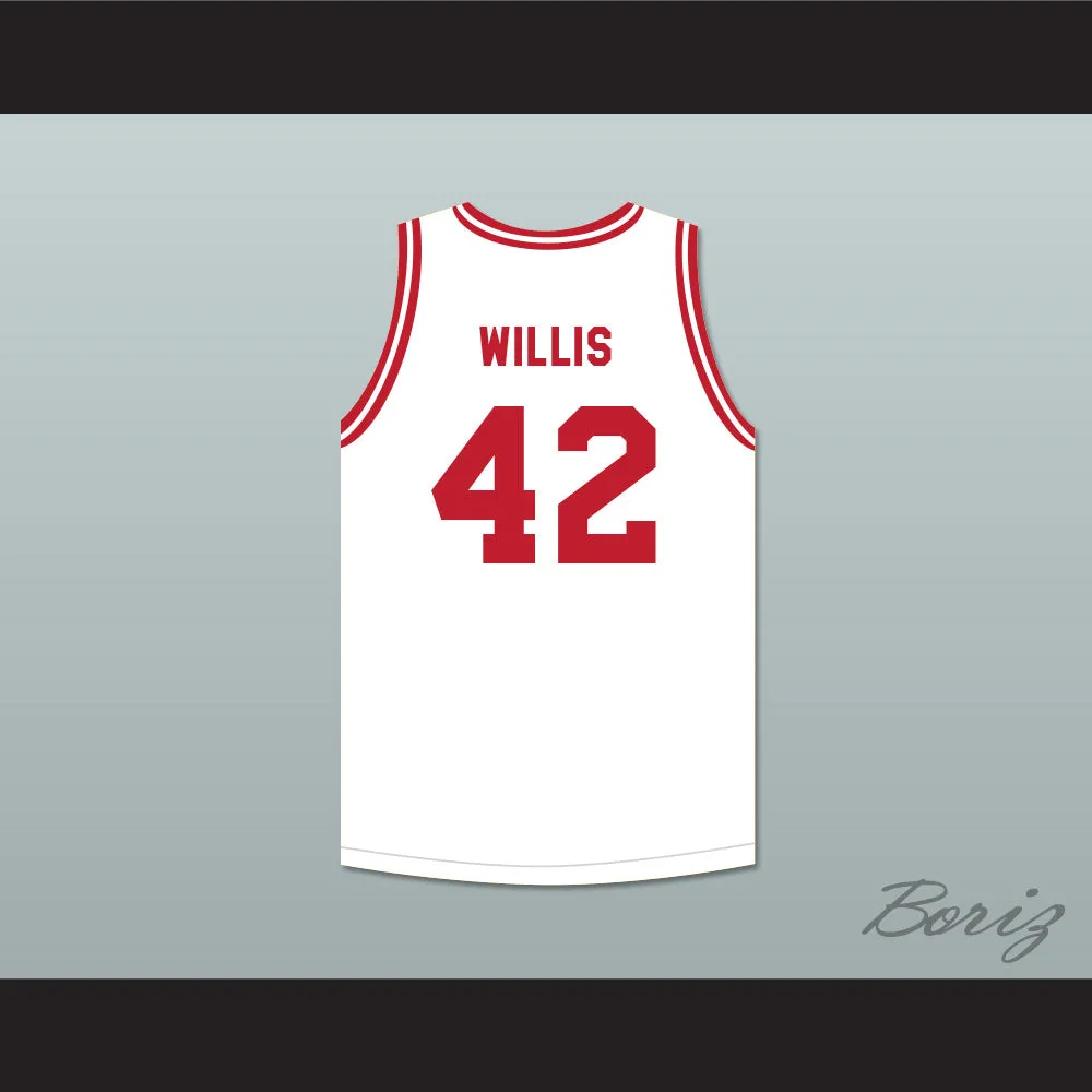 Kevin Willis 42 Push Excel Pro Basketball Classic White Basketball Jersey 1988 Charity Event