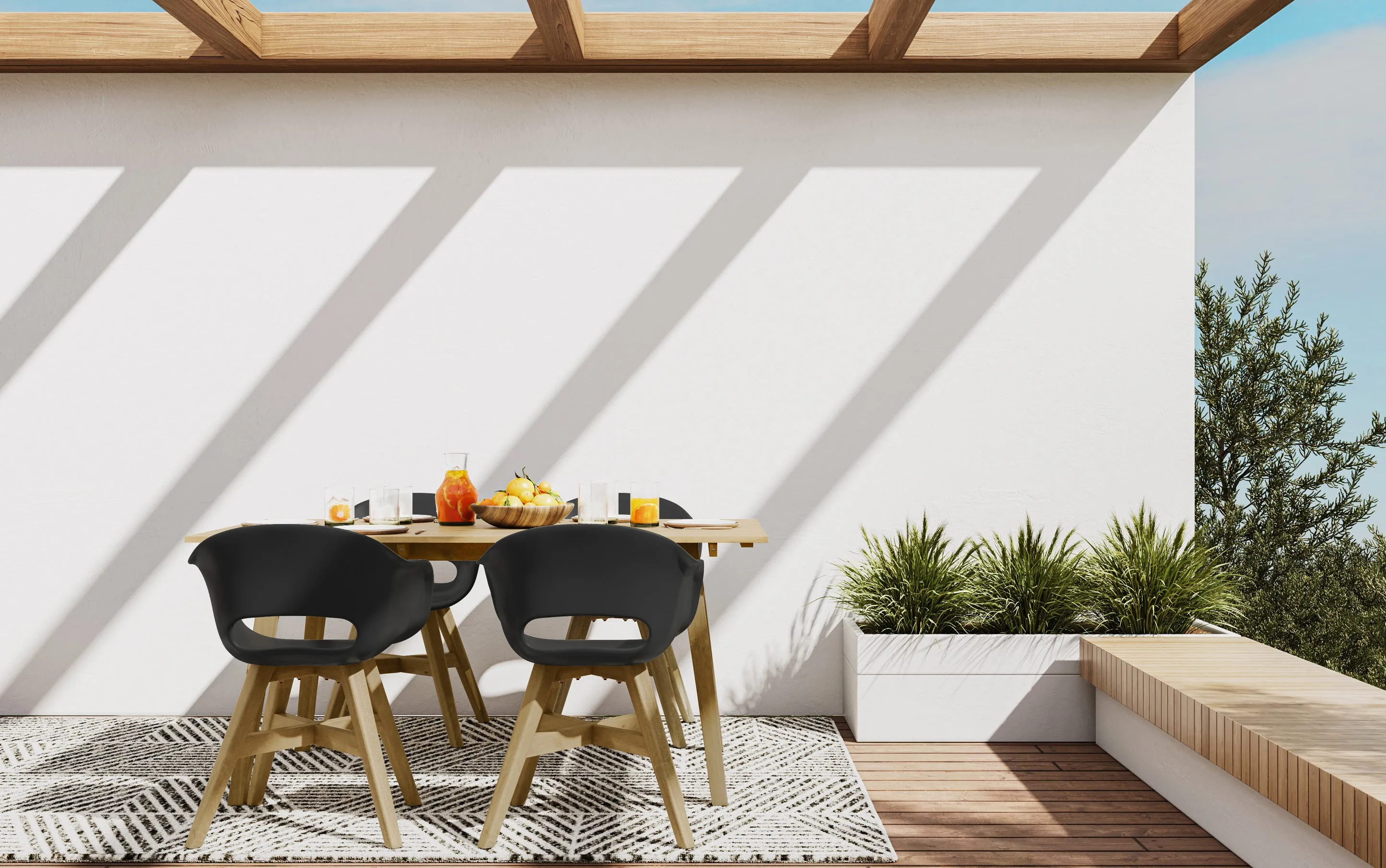 Kona 5 Piece Outdoor Dining Set