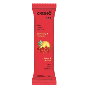 KRONO NUTRITION Energy Bar - Strawberry & Pineapple (4pk)