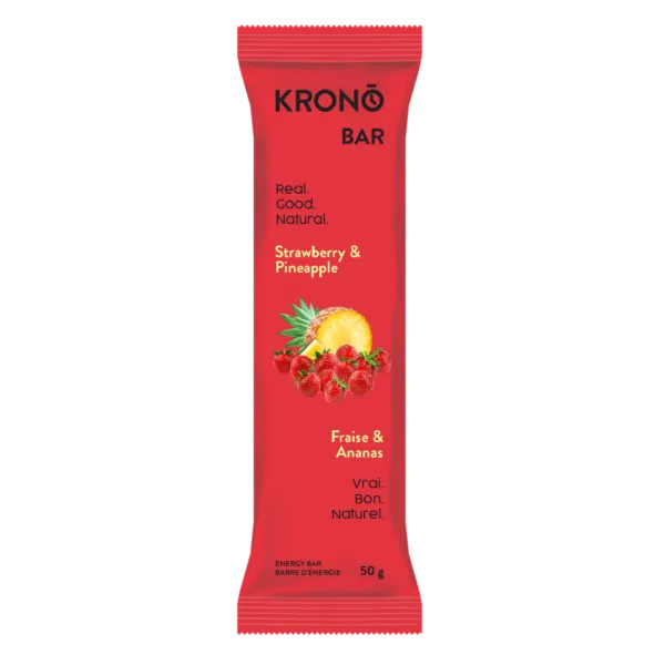 KRONO NUTRITION Energy Bar - Strawberry & Pineapple (4pk)