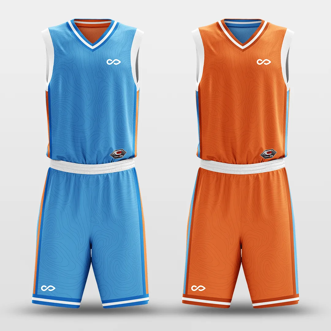 Lake - Customized Reversible Sublimated Basketball Set