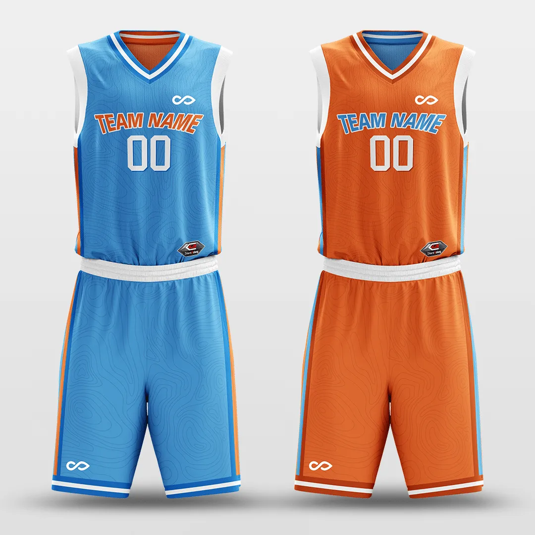 Lake - Customized Reversible Sublimated Basketball Set