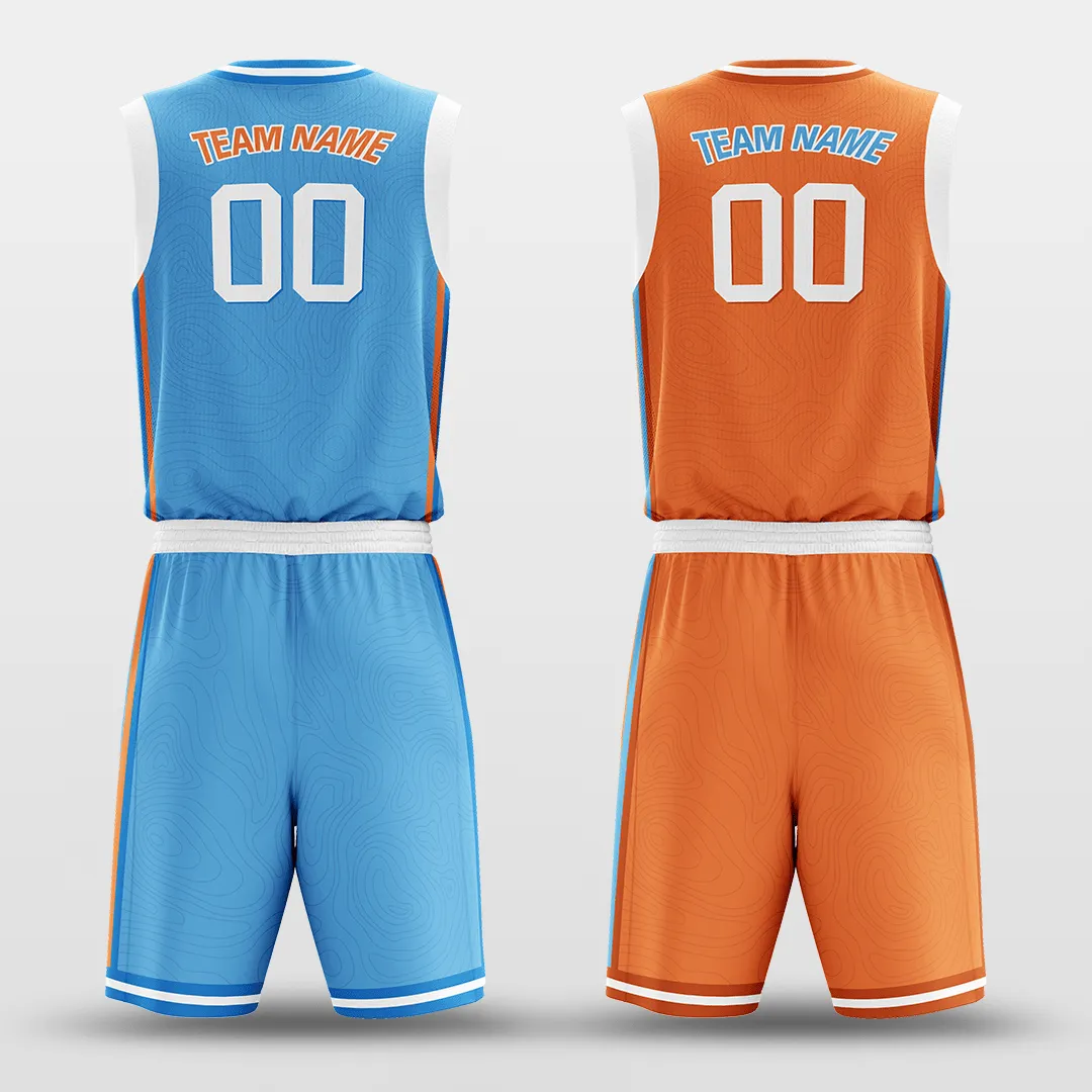Lake - Customized Reversible Sublimated Basketball Set