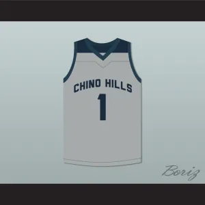 LaMelo Ball 1 Chino Hills Huskies Gray Basketball Jersey