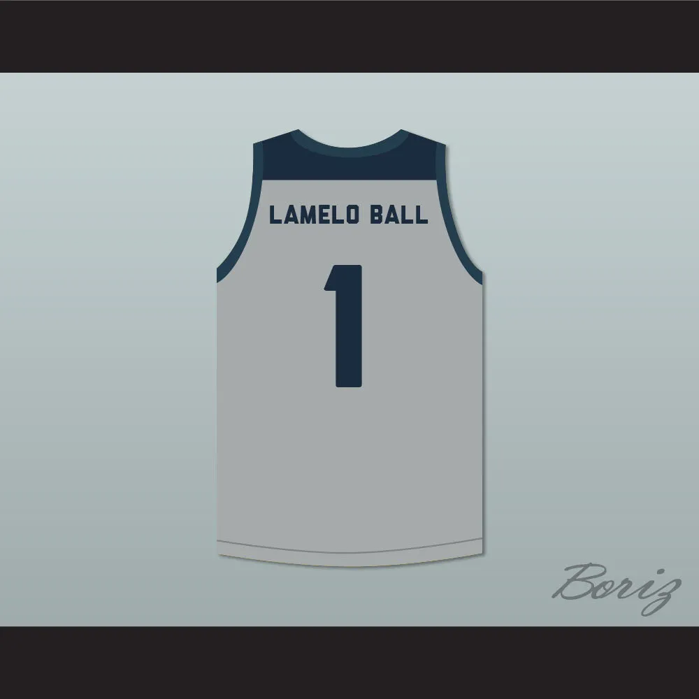 LaMelo Ball 1 Chino Hills Huskies Gray Basketball Jersey