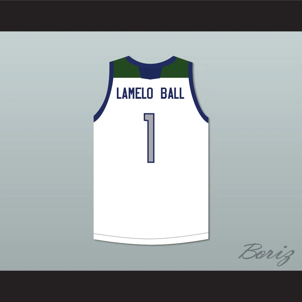 LaMelo Ball 1 Chino Hills Huskies White Basketball Jersey with Patch