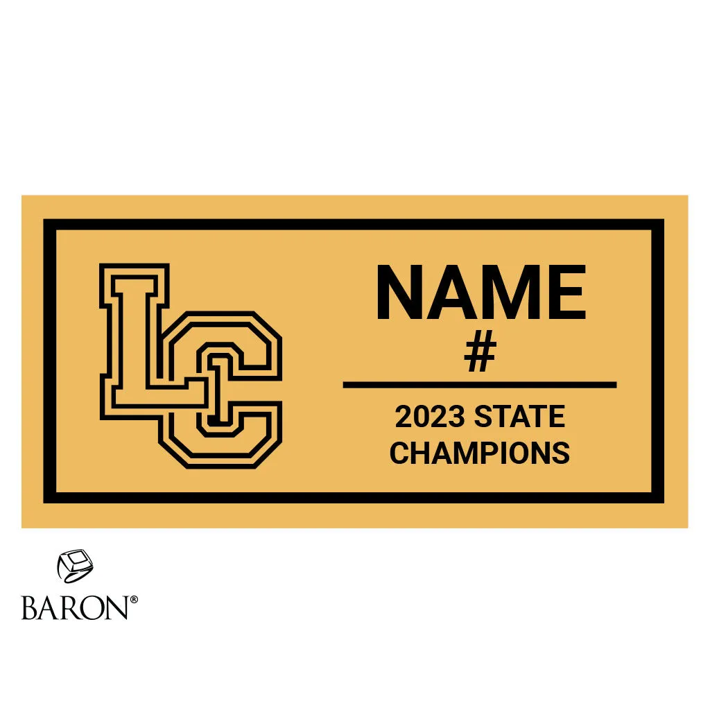 Lansdale Catholic High School Girls Basketball 2023 Championship Black Window Ring Box