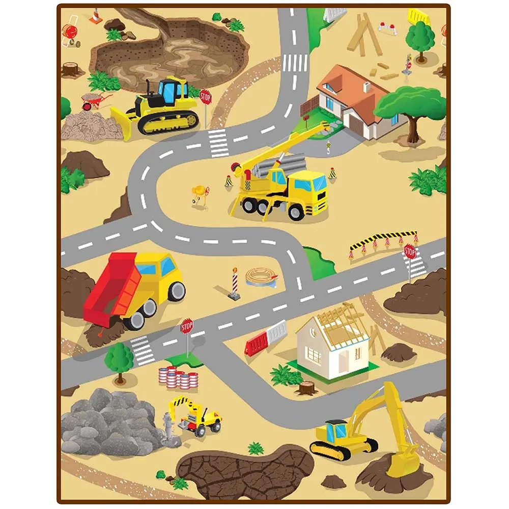 Large Construction Play Mat (120 x 100cm)
