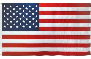 Large Outdoor Nylon USA Flag 4'x6' with Header and Grommets