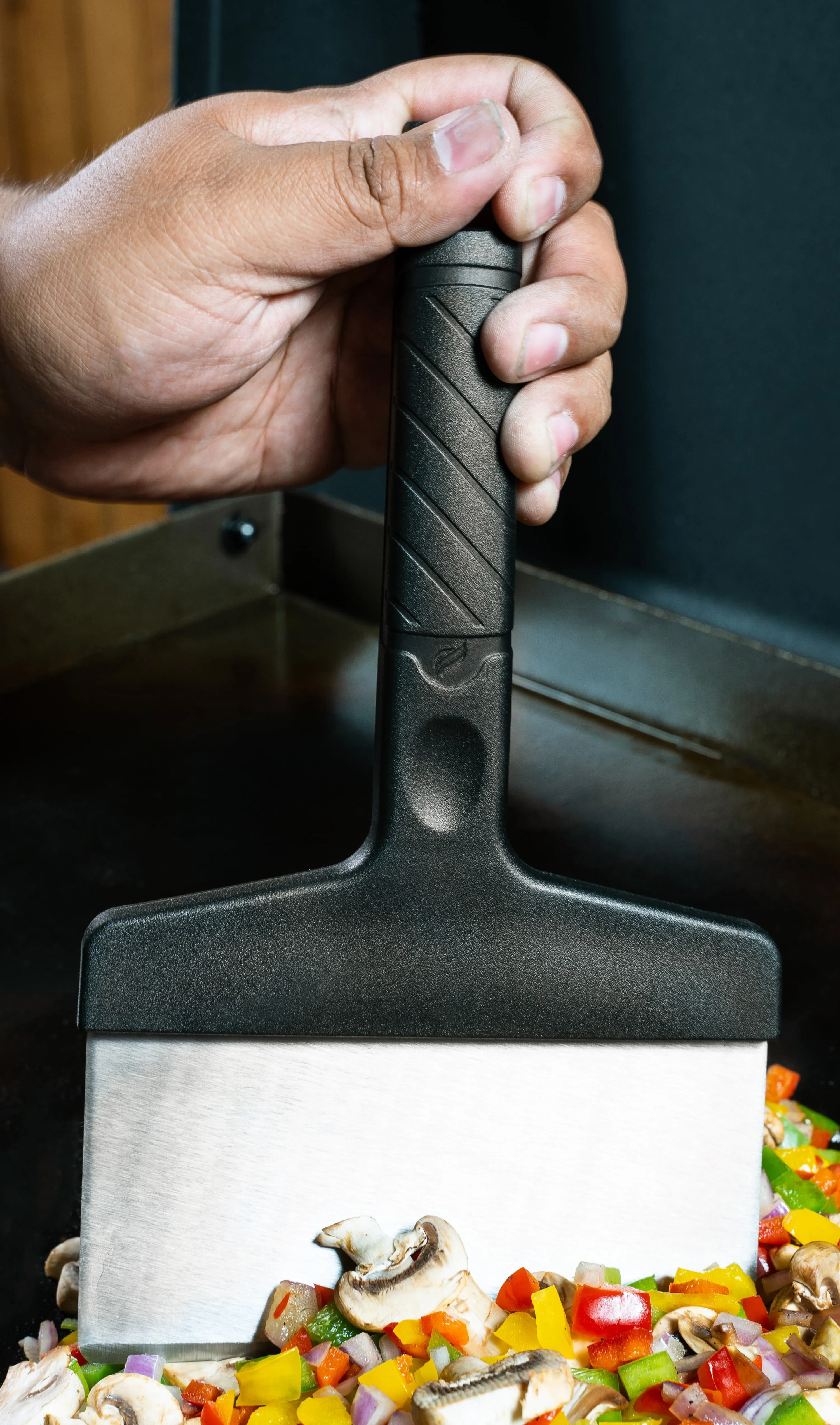 Large Stainless Steel Blackstone 6" Griddle Scraper - NEW   Free Shipping