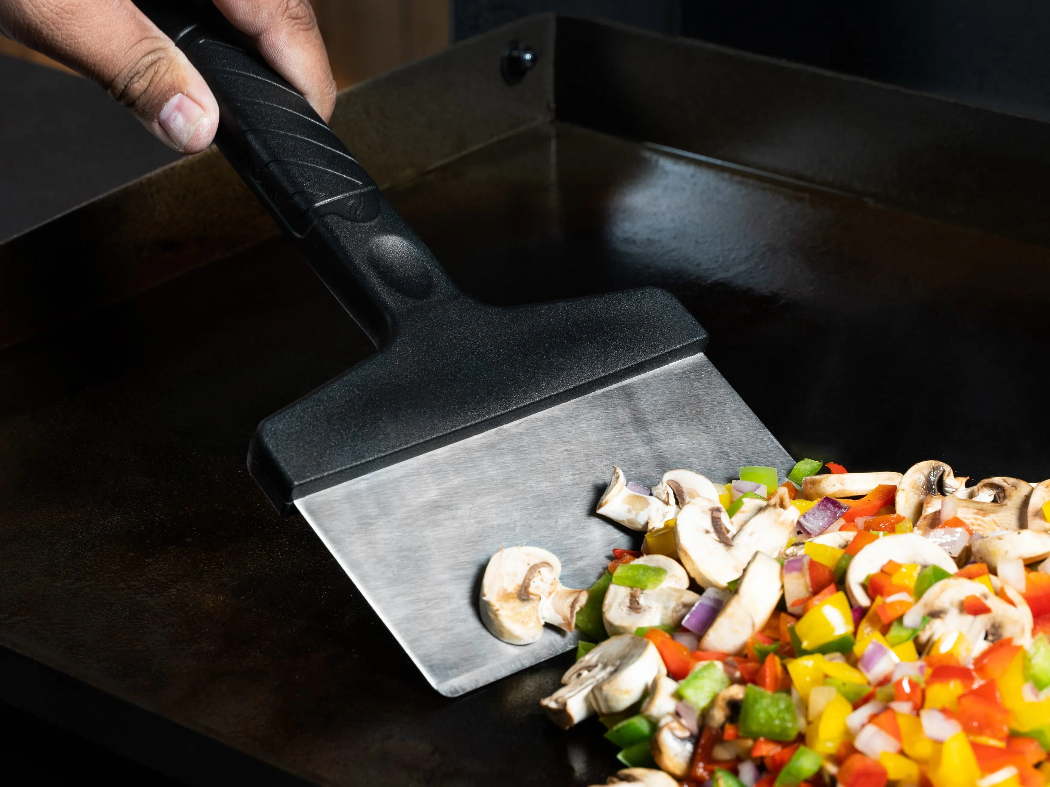 Large Stainless Steel Blackstone 6" Griddle Scraper - NEW   Free Shipping