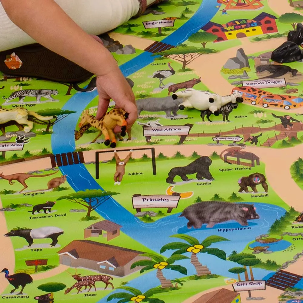 Large Zoo Play Mat (120 x 100cm)