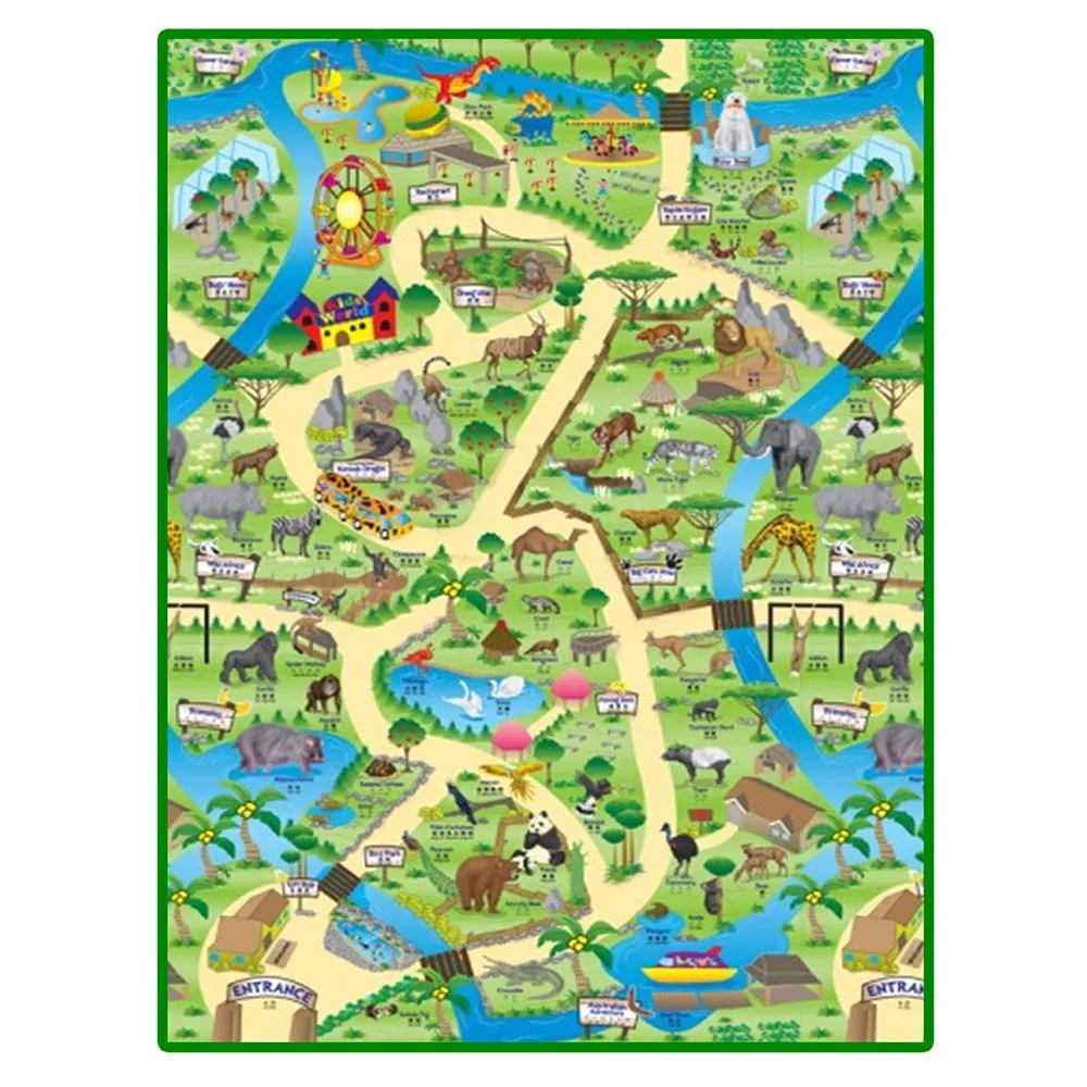 Large Zoo Play Mat (120 x 100cm)