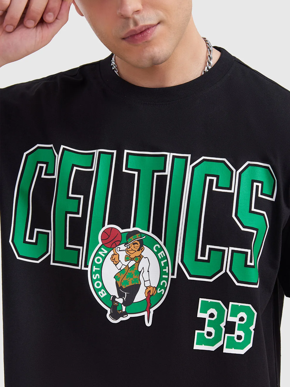 Larry Bird Classic Numbered Oversized T-Shirt