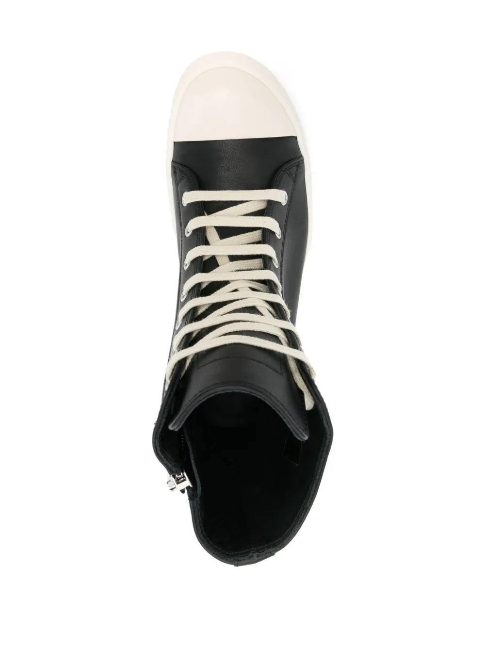 Leather high-top sneakers