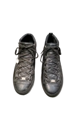 LEATHER HIGH-TOP SNEAKERS