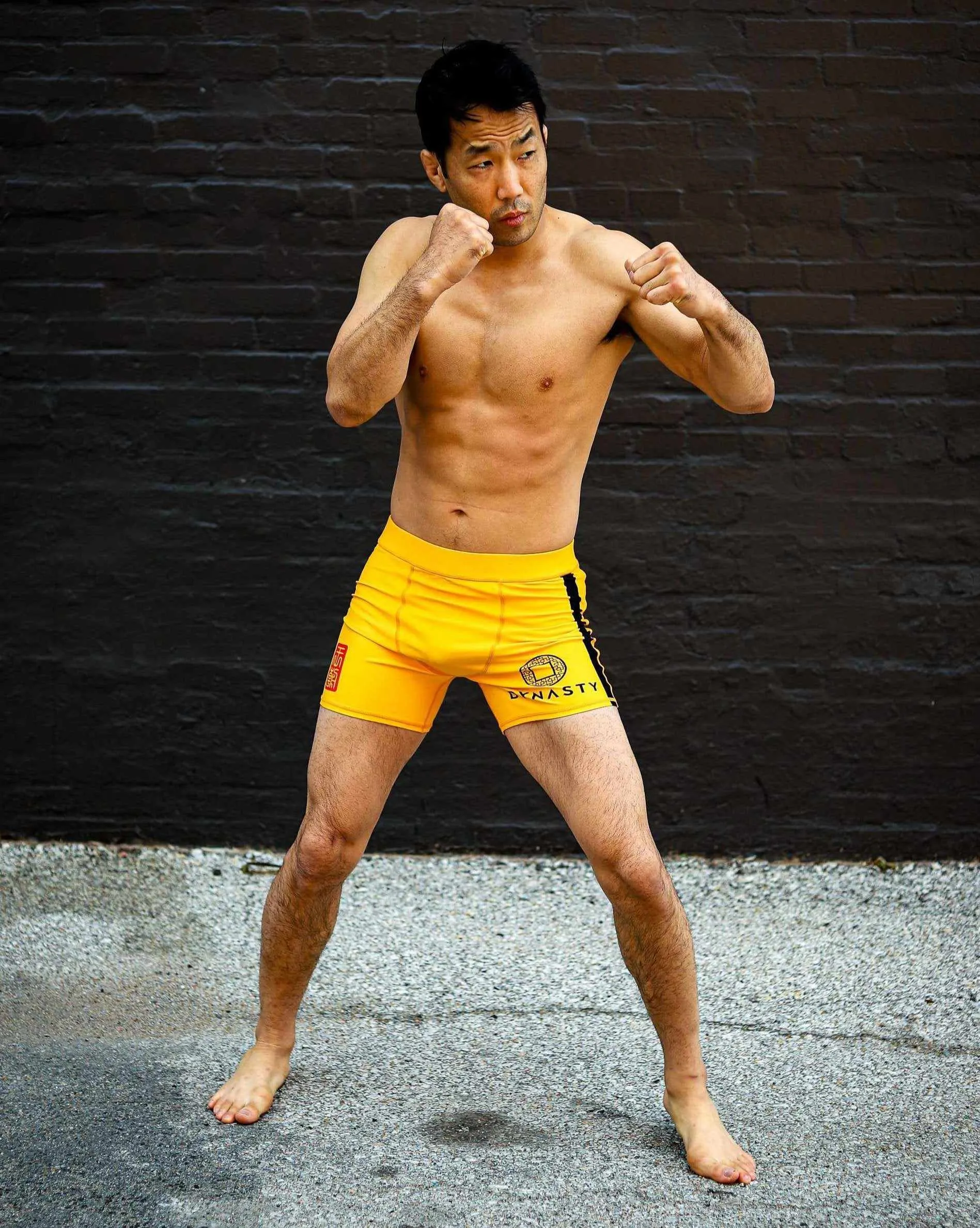 Legendary Spirit Elite Compression Shorts (Vale Tudo) (Yellow)