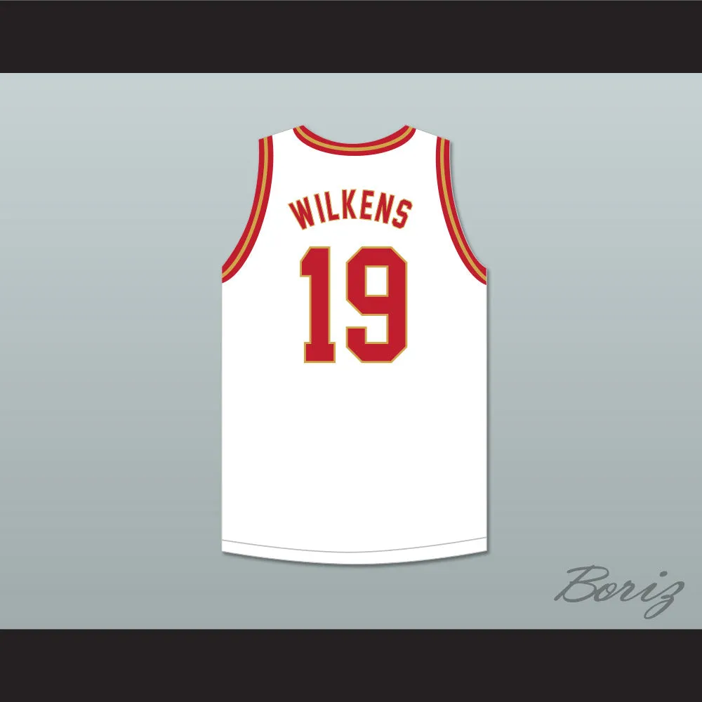 Lenny Wilkens 19 Boys High School Brooklyn White Basketball Jersey