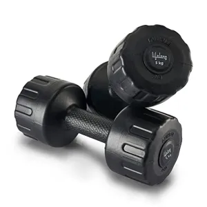 Lifelong PVC Dumbbells Pack of 2 for Home Gym Fitness Barbell, Workout at Home; for Resistance Training; Easy Grip and Anti- Slip Dumbbells (6 Month Warranty)