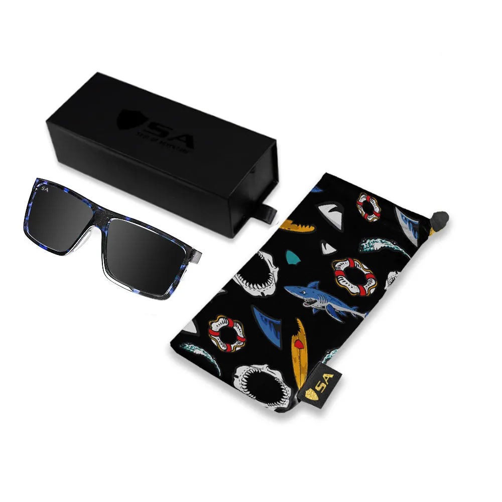 Limited Edition Sport Sunglasses | Whale Shark Blue | Black