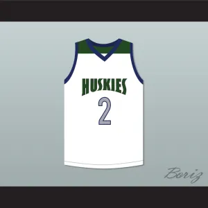 Lonzo Ball 2 Chino Hills Huskies White Basketball Jersey