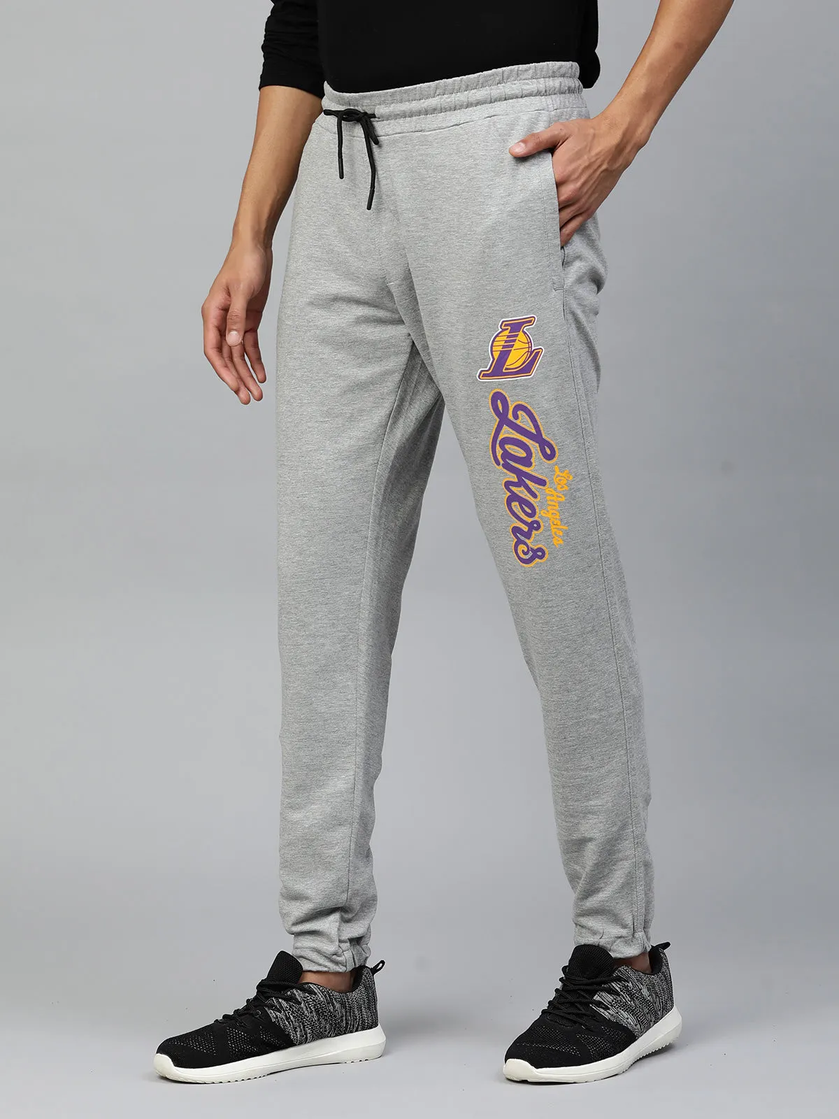 Los Angeles Lakers: Classic Joggers - Grey Melange