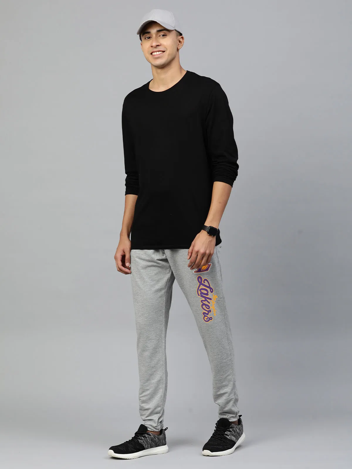 Los Angeles Lakers: Classic Joggers - Grey Melange
