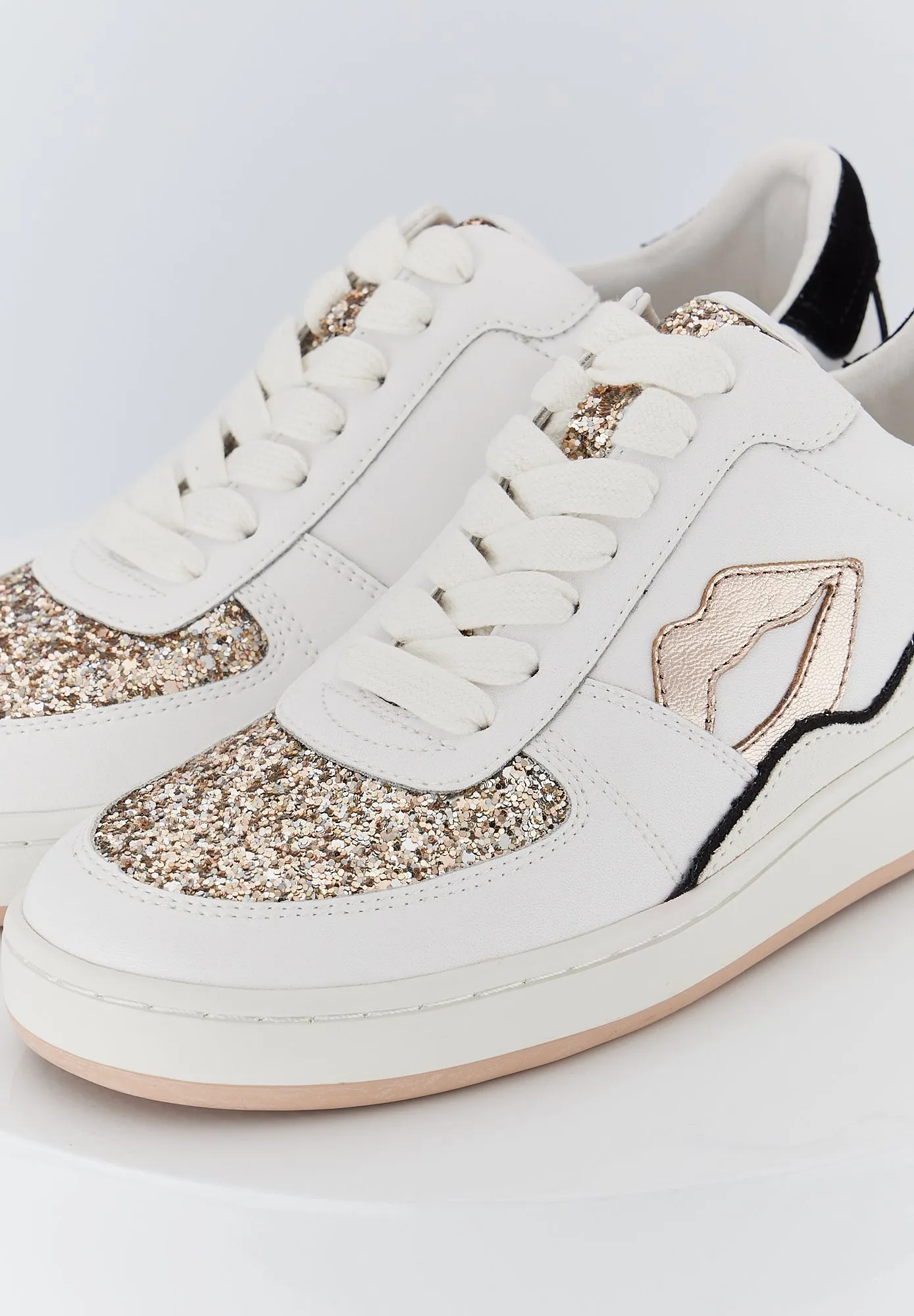 Loulou-Blanc Rose Gold Glitter