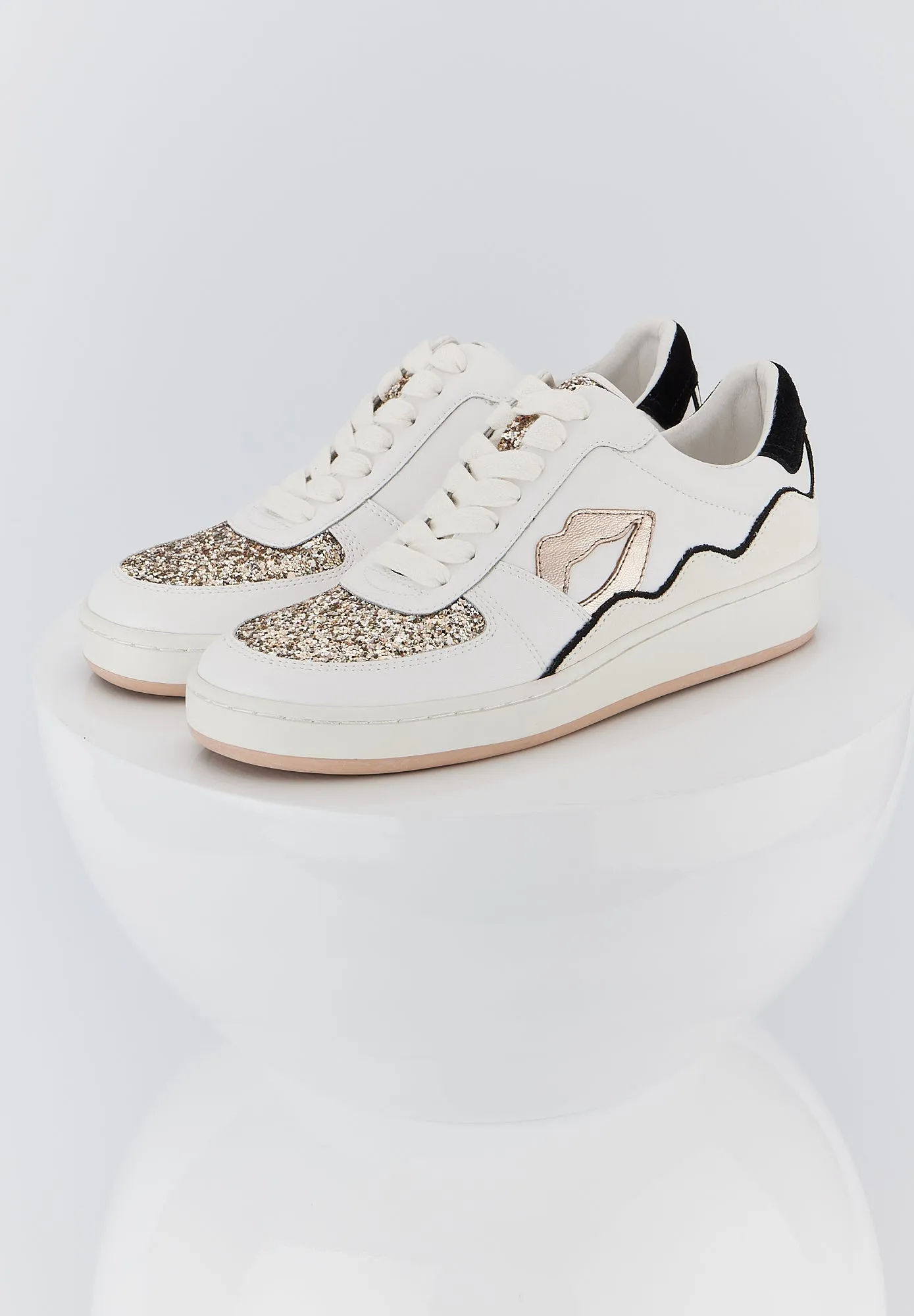 Loulou-Blanc Rose Gold Glitter
