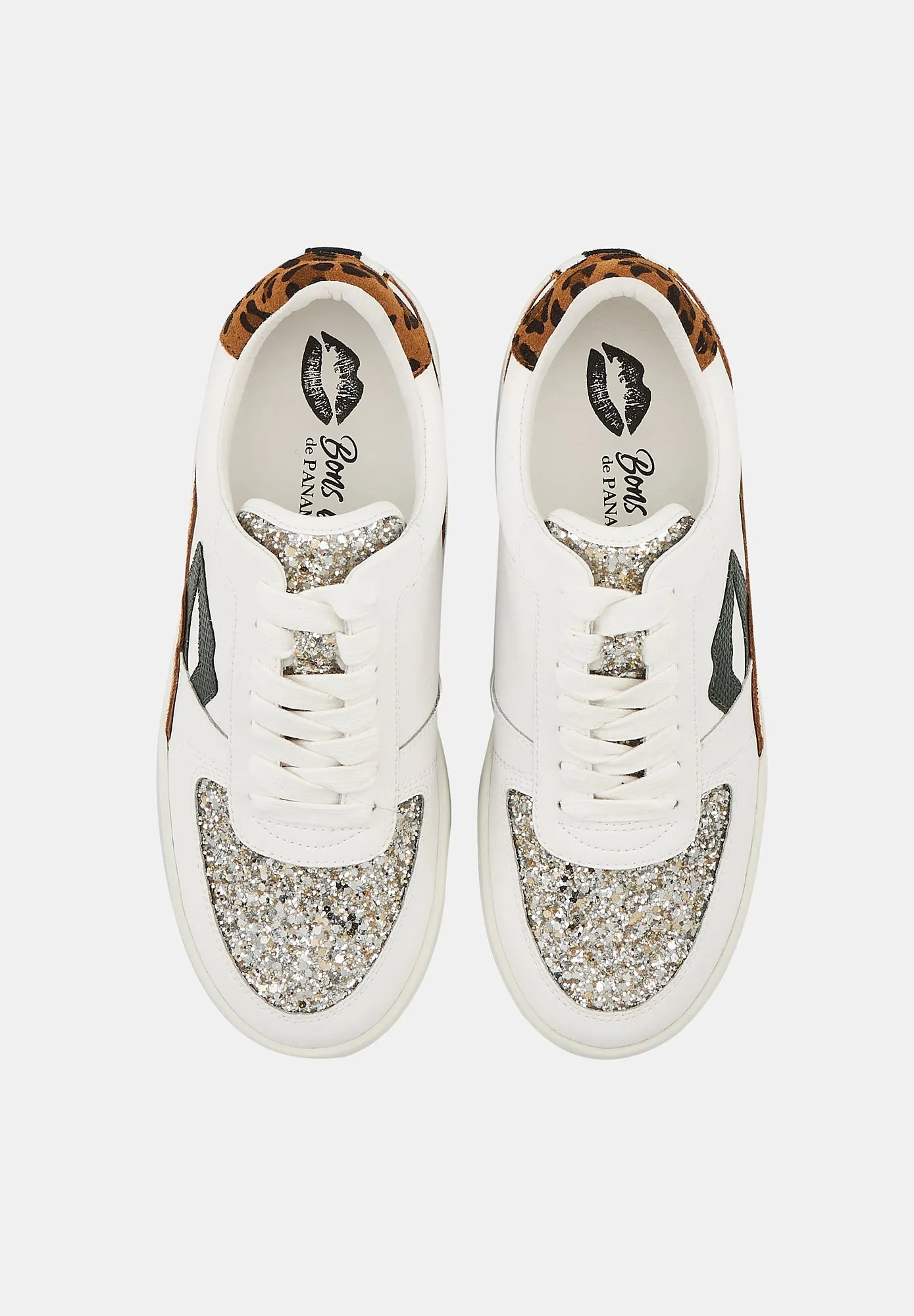 Loulou-Blanc Snake Léopard Glitter