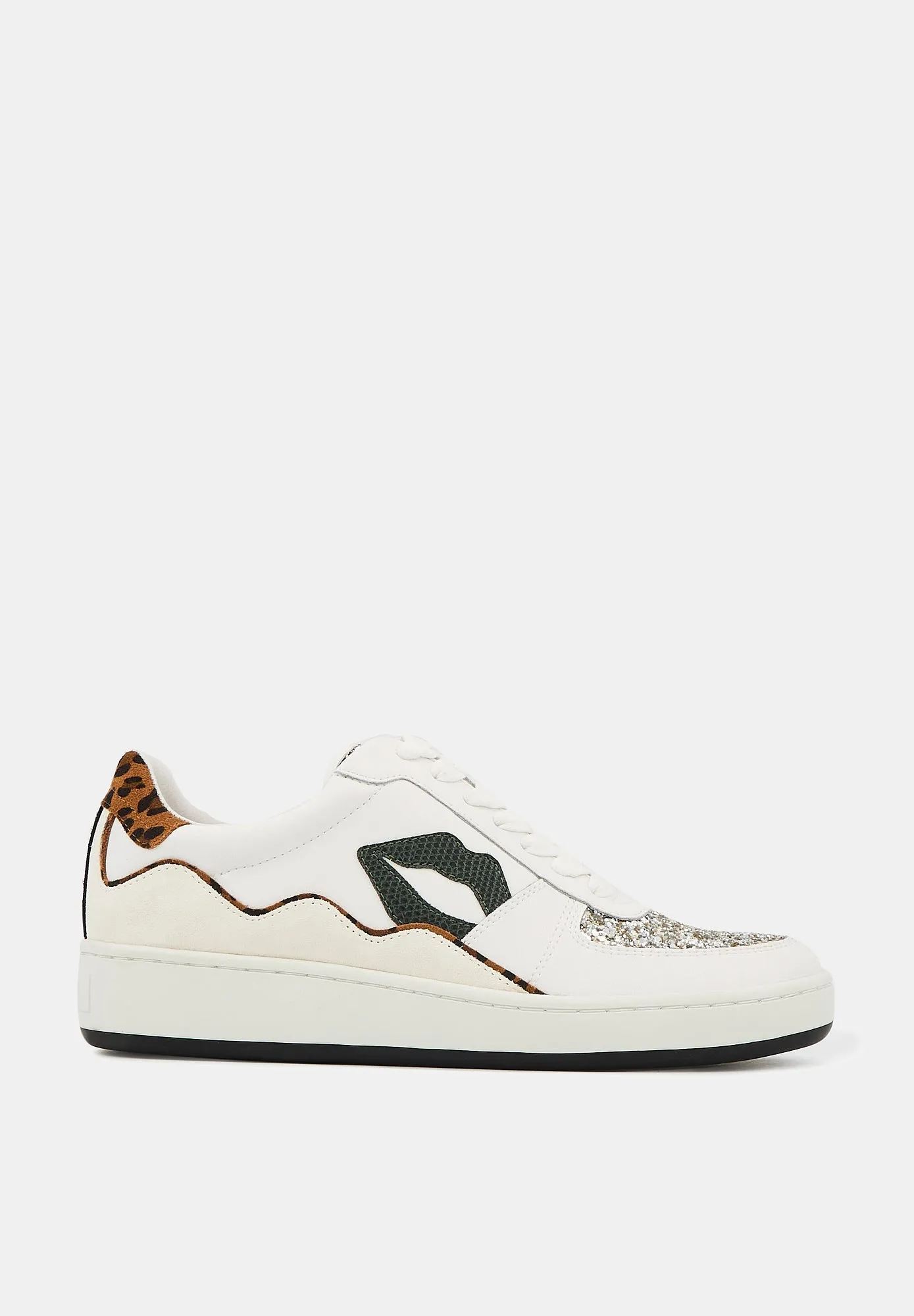 Loulou-Blanc Snake Léopard Glitter